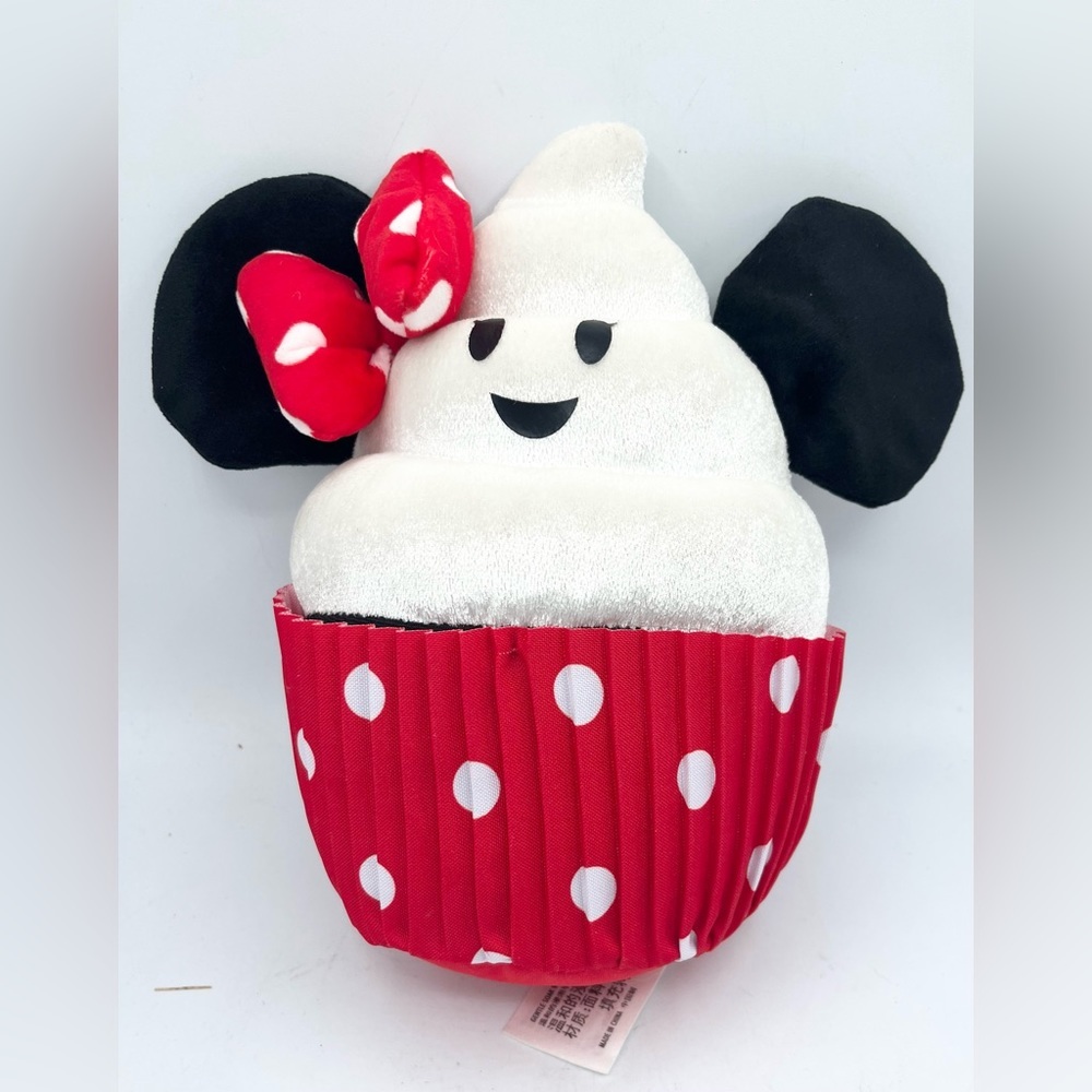 Disney Parks Disneyland Plush Minnie Mouse Cupcake Plush Toy 9” EUC